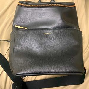 Mat & Natt backpack with rose gold hardware